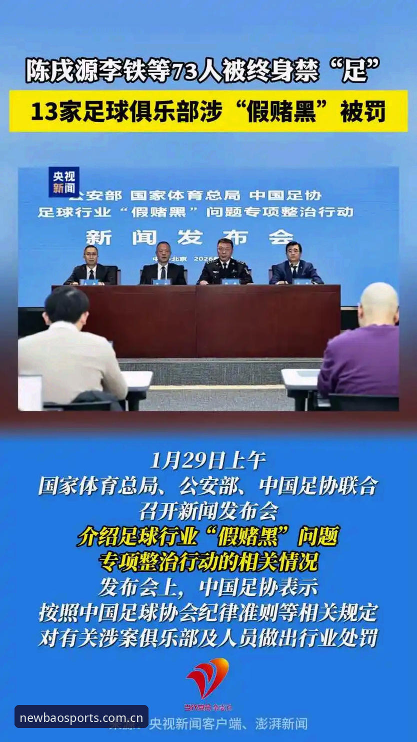 2026新宝体育最新版本 足协第三批禁足名单出炉!5大乱象曝光,65名足球从业者被严惩